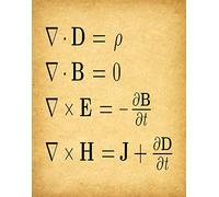 Maxwell's Equations - Poster di matematica con equazioni matematiche, matematiche, decorazione da parete, idea regalo per matematica, per scienziati