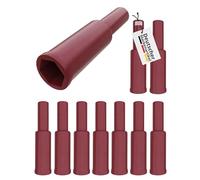 maxx.onLine 10 connettori F in gomma e protezione antipiega extra per connettori a compressione e connettori F di tutti i tipi, cavo satellitare, cavo coassiale, protezione dalle intemperie, LNB,