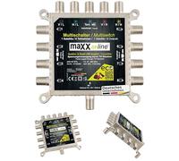 maxx.onLine Commutatore satellitare 5 in 8 Multiswitch 5/8 - a Risparmio energetico con Zero-Watt Funzione-Standby - EMS 58RPQ Compatibile con Quad-LNB