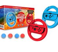 Maxx Tech Joy-Con Wheels and Grips Kit for Nintendo Switch 2&1, Ma (Playstation)