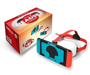 Maxx Tech VR Switch Headset V2 - progettato per Switch & Switch OLED con obiettivo regolabile e cinturino per giochi supportati VR - Zelda: Breath of the Wild, Super Smash Bros, Super Mario Odyssey e