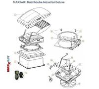 MAXXAIR Meccanismo di azionamento per Sollevamento Automatico, Copertura Tetto Maxxfan Deluxe e Plus, Pezzo di Ricambio