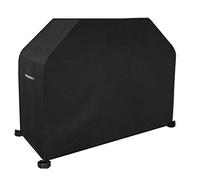 MaxxGarden - Copertura per barbecue con cordoncino di serraggio extra stretto - Copertura per barbecue resistente alle intemperie per il barbecue - Copertura per barbecue (145 x 62 x 117 cm) Nero