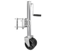 MaxxHaul - 70149 - Cric per rimorchio con Ruote Doppie, da 66,5 cm a 96,5 cm, sollevabile All'Indietro, 680,4 kg. Materiale Zinco, Colore Grigio.