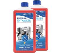 Maxxi Clean | Anticalcare Universale per tutte le Macchine da Caffè, altri Elettrodomestici e anche per Bagno & Cucina | Adatto a tutte le Marche e Modelli | Dissolvitore di Calcare (2x 750 ml)