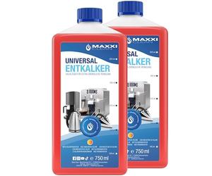 Maxxi Clean | Anticalcare Universale per tutte le Macchine da Caffè, altri Elettrodomestici e anche per Bagno & Cucina | Adatto a tutte le Marche e Modelli | Dissolvitore di Calcare (2x 750 ml)
