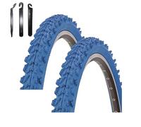 Maxxi4you - Set di 2 pneumatici Kenda K-829 Psycho 24" MTB, rivestimento blu 50-507 (24 x 1,95) con 3 leve per pneumatici