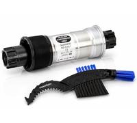maxxi4you Shimano BB-ES51 Octalink - Cuscinetto interno per bicicletta, 73 mm/113 mm, con spazzola per catena per bicicletta
