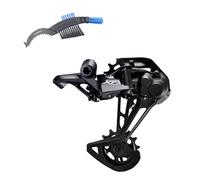 maxxi4you Shimano Deore XT RD-M8100-SGS - Deragliatore a 12 velocità, 1 x 12 Shadow RD+, con spazzola per catena per bicicletta, colore: Nero