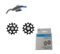 maxxi4you Shimano Deore XT - Set di 12 ruote per RD-M8100-SGS/RD-M8120-SGS con spazzola per catena per bicicletta, colore: Nero