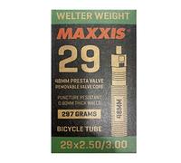 Maxxis Welterweight Plus, Camera d'Aria per Bicicletta Unisex, Nero, 29x2.50-3.00 Presta/FV 48mm