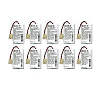 Maxxistore - Batsecur 10 pezzi batteria litio BAT05 compatibile BATLI05 logisty - 3,6 V 5,4 Ah - LS14500 - ER14505 - Connettore Molex 6471-03