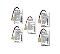 Maxxistore - Batsecur 5 pezzi batteria litio BAT05 compatibile BATLI05 logisty - 3,6 V 5,4 Ah - LS14500 - ER14505 - Connettore Molex 6471-03