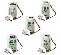 Maxxistore - Saft 5 batterie al litio size D compatibile Tecnoalarm - 3,6V 13Ah - LSH20 - ER34615M - Connettore Molex 5264-03