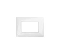 Maxxistore - Tot Placca 3 Posti Bianca 3 Moduli Compatibile Matix 8003-1