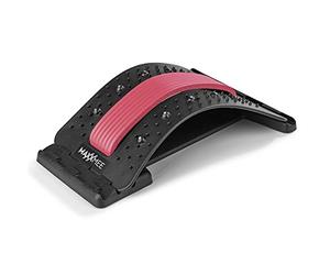 MAXXMEE Ponte dorsale con punti di digitopressione e magnetici, allungatore lombare | massaggiatore per la schiena in caso di tensioni muscolari | Fitness Back Strecker | incl. protezione della