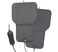 MAXXMEE Scaldapiedi elettrici, scaldapiedi, cuscino termico pieghevole, scalda piedi e corpo, sicuro grazie allo spegnimento automatico dopo 90 minuti, telecomando con 3 livelli di potenza [grigio]