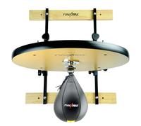 MaxxMMA Speed Bag Platform Kit per allenamento di boxe resistente, montaggio a parete, altezza regolabile, piattaforma in legno stabile, ideale per palestra domestica, include Speed Ball