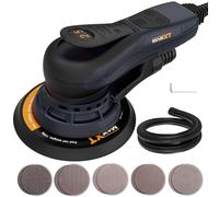 MAXXT 2,5mm Levigatrice orbitale, 350 W 6 Velocità Variabili 4000-10000 RPM levigatrice rotorbitale, senza spazzole, levigatrice elettrico utilizzata per la lucidatura del legno