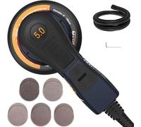 MAXXT Levigatrice orbitale senza brushless da 5,0 mm, 230 V, con cablaggio triangolare, versatile smerigliatrice elettrica con velocità variabile e 10 dischi abrasivi, cablata