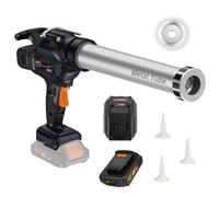 MAXXT Pressa per cartucce a batteria, 6500 N, con 2.0AH batterie da 20 V, 2 Ah, pistola elettrica silicone, regolabile in 6 livelli, 300 ml e max600 ml