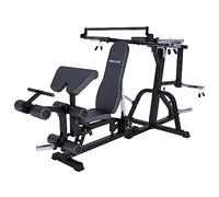 MAXXUS® Panca Multifunzione 6.0 Reclinabile con Leg Extension e Curl | Panca palestra casa con supporto pesi 30/50 mm, maniglie regolabili, struttura in acciaio, chest press e pressa gambe