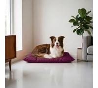 Maxy Cuscinone Cane e Gatto "ELEGANT" - Cuscino per Animali Domestici Imbottito e Trapuntato, 60x100 cm, Materassino Morbido e Confortevole per Cani Taglia Piccola/Media/Grande, Prugna