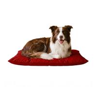 Maxy Cuscinone Cane e Gatto ELEGANT - Cuscino per Animali Domestici Imbottito e Trapuntato, in Microfibra, 60x100 cm, Materassino Morbido e Confortevole per Cani Taglia Piccola/Media/Grande, Rosso