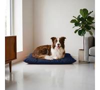 Maxy Cuscinone Cane e Gatto ELEGANT - Cuscino per Animali Domestici Imbottito e Trapuntato, in Microfibra, 60x100 cm, Materassino Morbido e Confortevole per Cani Taglia Piccola/Media/Grande, Blu Scuro