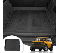 Maxzina Cargo Mat Compatible with 2021 2022 2023 2024 2025 Ford Bronco Trunk Mat All-Weather TPE Rear Trunk Tray Cargo Liner for Ford Bronco Accessories 4 Doors (Not Compatible with Bronco Sport)