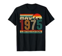 May 1975 Limited Edition Classic 1975 Year Vintage Birthday Maglietta