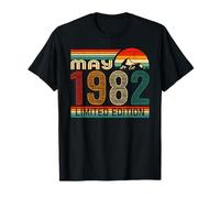 May 1982 Limited Edition Classic 1982 Year Vintage Birthday Maglietta