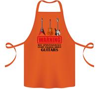 May Avvio Parlando About Chitarre Chitarrista Cotone Grembiule 100% Biologico