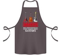 May Avvio Parlando About Chitarre Chitarrista Cotone Grembiule 100% Organic