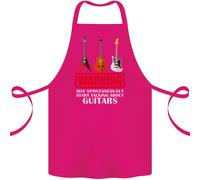 May Avvio Parlando About Chitarre Chitarrista Cotone Grembiule 100% Organic