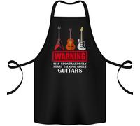 May Avvio Parlando About Chitarre Chitarrista Cotone Grembiule 100% Organic