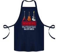 May Avvio Parlando About Chitarre Chitarrista Cotone Grembiule 100% Organic