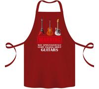May Avvio Parlando About Chitarre Chitarrista Cotone Grembiule 100% Organic