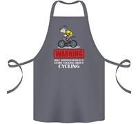 May Avvio Parlando About Ciclismo Divertente Cotone Grembiule 100% Biologico