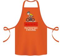 May Avvio Parlando About Ciclismo Divertente Cotone Grembiule 100% Biologico