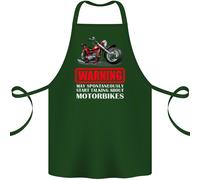May Avvio Parlando About Moto Divertente Cotone Grembiule 100% Biologico