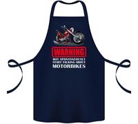 May Avvio Parlando About Moto Divertente Cotone Grembiule 100% Biologico