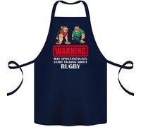 May Avvio Parlando About Rugby Giocatore Divertente Cotone Grembiule 100%