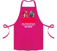 May Avvio Parlando About Rugby Giocatore Divertente Cotone Grembiule 100%