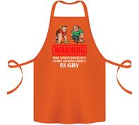 May Avvio Parlando About Rugby Giocatore Divertente Cotone Grembiule 100%