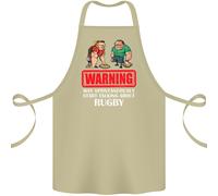 May Avvio Parlando About Rugby Giocatore Divertente Cotone Grembiule 100%
