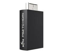 MAYFLASH Adattatore convertitore da PS2 a HDMI, convertitore video con uscita audio da 3,5 mm per HDTV e monitor HDMI, compatibile con tutte le modalità di visualizzazione PS2