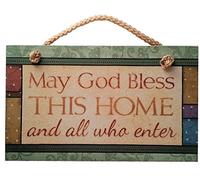 May God bless this Home Sign Inspirational Plaque
