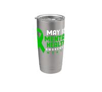 May is Mental Health Awareness Mese camicia Bicchiere termico in acciaio inox doppia parete