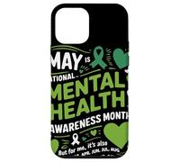 May Is National Mental Health Awareness Month Green Ribbon Custodia per iPhone 12 mini